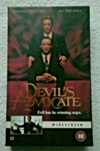 KEANU REEVES AL PACINO DEVILS ADVOCATE WIDESCREEN VHS 18 COLLECTABLE 1998 - Picture 1 of 2
