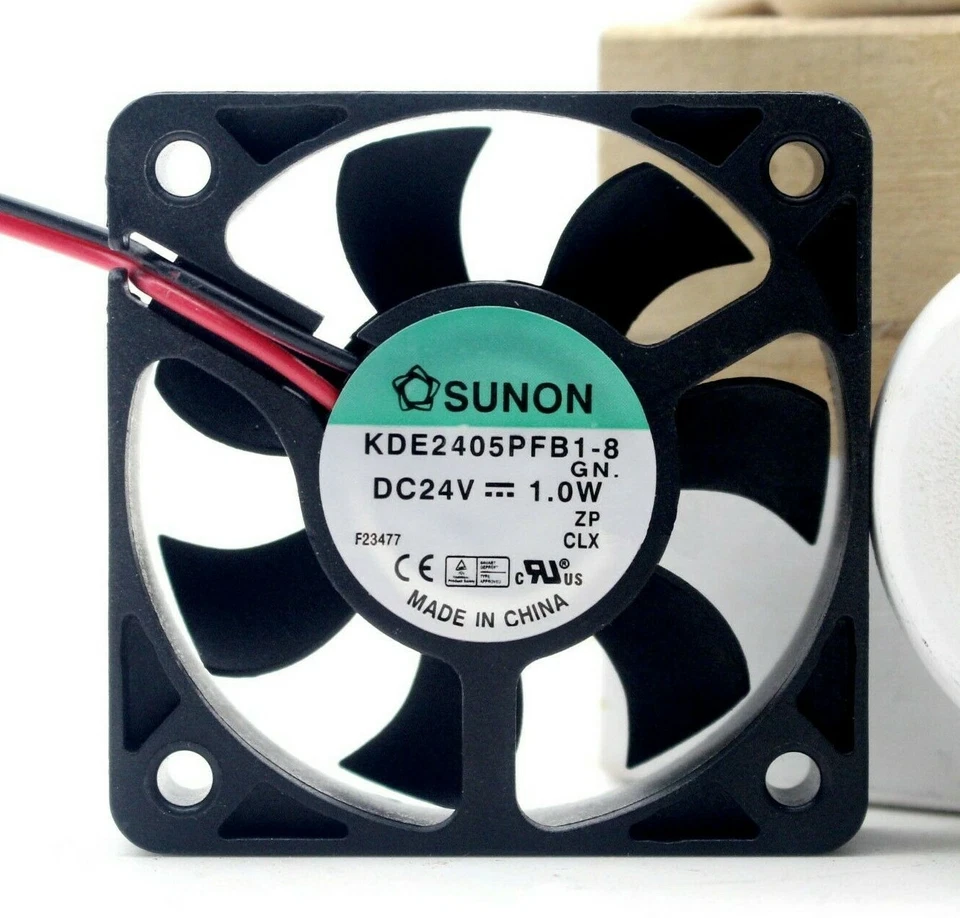 SUNON Cooling Fan KDE2405PFB1-8 5010 DC 24V 1.0W 5CM 50x50x10mm 2"x2"x0.4" - Image 1 of 4