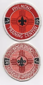 Parche Philmont Training Center 2 15/16", gasa de tela vintage espalda suelta, ¡como nuevo! - Imagen 1 de 1