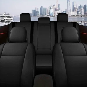 Car Seat Covers Fuax Leather 5-Seats For Toyota RAV4 2019-2024 (Not For Hybrid) - Picture 1 of 6