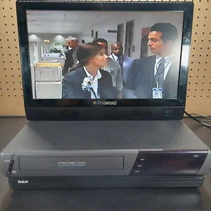 RCA 4 Head VCR VR507 Video Cassette Recorder VHS A/V Cables Tested No Remote - Picture 1 of 7
