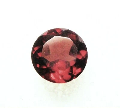 VERY NICE 6 mm ROUND CUT MOZAMBIQUE GARNET GEMSTONE VS - Image 1 of 2