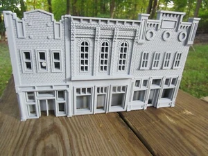 (1) " S " SCALE    ART DECO DOWNTOWN BACKGROUND FLAT    1/64  1:64   3D PRINTED - Picture 1 of 4