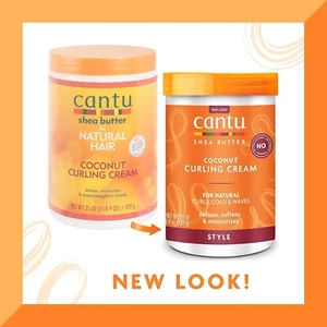 Cantu Shea Butter Coconut Curling Cream Defines, Moisturizes No Sulfate 709g - Picture 1 of 10