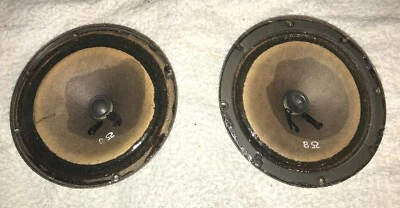 Винтажная пара драйверов среднего диапазона Fisher M-405 5 дюймов сделано в Дании. - Изображение 1 из 4