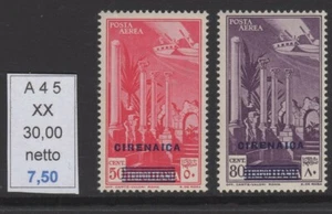 Cirenaica posta aerea soggetti vari 2 v nuovi gomma integra mnh - Imagen 1 de 1