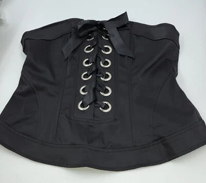 SHIRLEY OF HOLLYWOOD WOMEN'S CORSETT BLACK SIZE MEDIUM - Picture 1 of 1