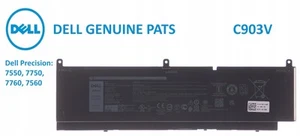 Oryginalna bateria Dell Precision 7550 7750 7560 7760 C903V 447VR 17C06 - Zdjęcie 1 z 4