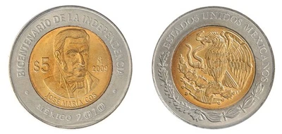 Mexico 5 Pesos, 2009, KM #908, Mint Commemorative - Image 1 of 3