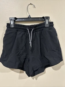 Athleta Girl Shorts Size XL 14 Black All Play 3” Zip Pockets Excellent Condition - Picture 1 of 5