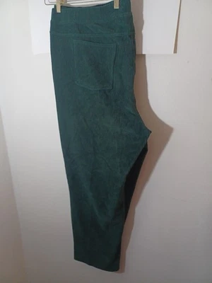Quacker Factory Green Soft Corduroy Pullon Pants New No Tags Size 3X Short - Image 1 of 4