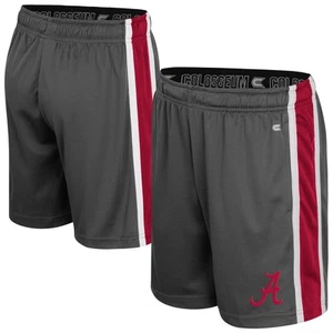 Youth Colosseum Charcoal Alabama Crimson Tide Ripple Shorts - Picture 1 of 3