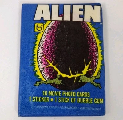 1979 Topps Alien Movie Photo Cards Factory Sealed Wax Pack - Image 1 of 4