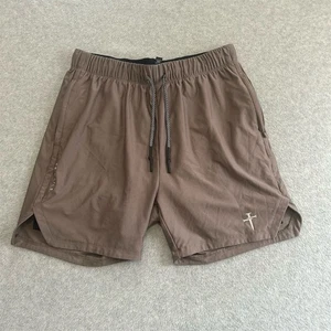 Pantalones Cortos Atléticos para Correr Three Nails Para Hombre Marrón Talla L Transpirables Ropa de Gimnasio - Imagen 1 de 8