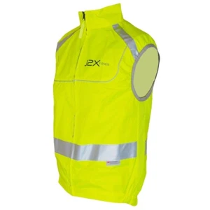 J2X Fitness Full Zip Reflective Cycling Gilet Vest Top Hi Viz - Picture 1 of 2