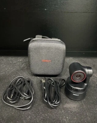 OSBOT Tiny 4k Bluetooth fotocamera AI alimentata PTZ webcam nera con custodia OWB-2105-CE - Immagine 1 di 4