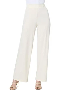 IMAN Global Chic Runway Jersey Pull-On Pant Cream - Picture 1 of 1