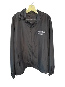 Buffalo Trace Kentucky Straight Bourbon Whiskey Rain Jacket W/Hood Mens Size XL - Picture 1 of 6