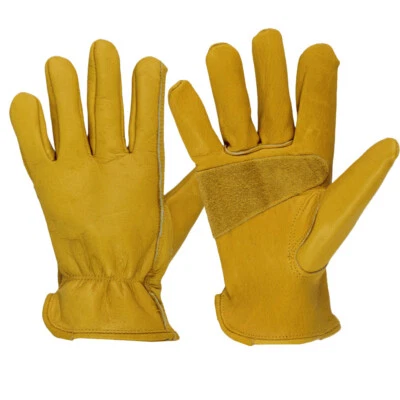 Robuste Rigger Handschuhe dornensichere Leder Arbeitshandschuhe Garten handschuh - Bild 1 von 4