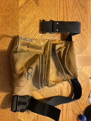 CLC 1923x Tool Belt Pouch W/belt& Hammer Hook free shipping - Image 1 of 3