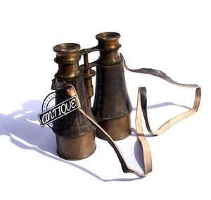 Vintage Vintage Rangemaster Military Binoculars Captain Leather Cover Teles - Picture 1 of 8