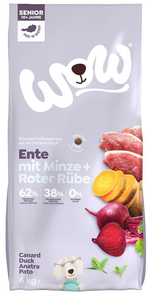WOW Ente Senior 6 kg Trockenfutter Hundefutter - Bild 1 von 1