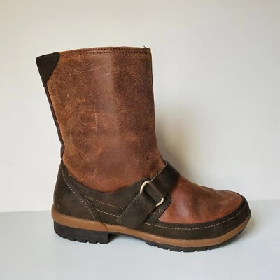 Merrell Emery Buckle Boots Size 9 Bootie Brown Leather Outdoor Performance Cute - Изображение 1 из 4