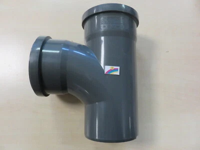 HTsafe Abzweig 87° DN110/110 m. Dichtring HTEA Abflussrohr Schallschutz 21dB - Bild 1 von 2