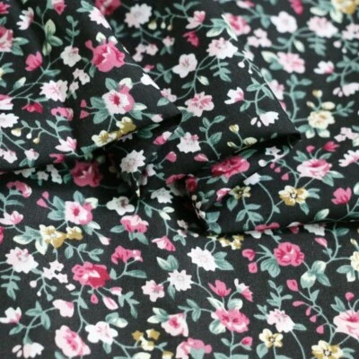 1Yard*147cm Ethnic Shirt Material Natural Cotton Poplin Fabric Calico - Image 1 of 4
