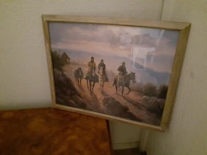John Stanford Western Horsemen signierte Lithographie. - Bild 1 von 9