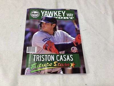 April 2024 Yawkey Way Report Red Sox Program Magazine Triston Casas Cover FREESP - Image 1 of 4