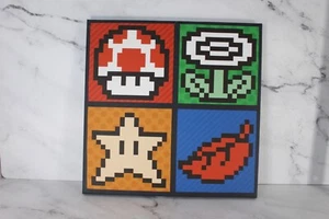 Super Mario Bros Canvas Wall Art Print  12x12" - Picture 1 of 3