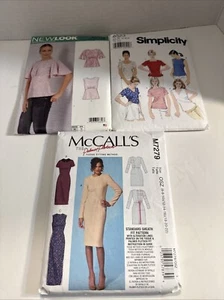 Lot Of 3 Tops And Dresses Pattern Simplicity, McCalls & Newlook F2 - Picture 1 of 14