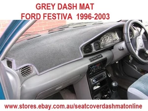 DARK GREY DASHMAT WITH BLACK EDGING FIT FORD FESTIVA 1994 - 2003 RIGHT HAND DRIV - Bild 1 von 6