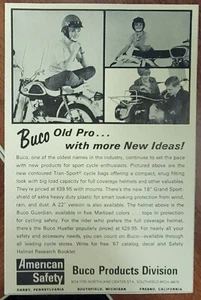 1967 Buco Motorcycle Safety Helmet Print Ad - Picture 1 of 1