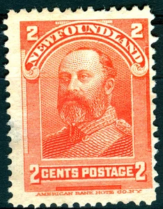 NEWFOUNDLAND 1897-01, YT 67, 2 C., PRINCE OF WALES, MINT NO GUM - Imagen 1 de 1
