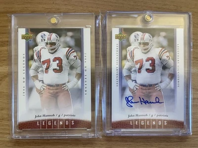 2006 Upper Deck Legends Legendary Signatures John Hannah Auto Patriots HOF - Image 1 of 2