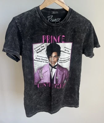 Prince Controversy Tour Black  Album Vinyl  Tee Shirt Size XS - Image 1 of 4