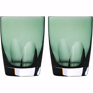 Waterford Crystal W Fern Green Whiskey Tumbler 16 oz. DOF Pair #40032055 New - Picture 1 of 1