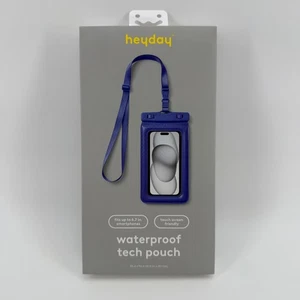 Bolsa tecnológica impermeable Heyday azul se adapta a teléfonos de hasta 6,7" compatible con pantalla táctil - Imagen 1 de 8