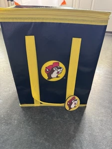 Buc-ee’s Buc Cooler Bag Brand New With Tag Black W/ Yellow Trim & Zip Closure - Picture 1 of 7