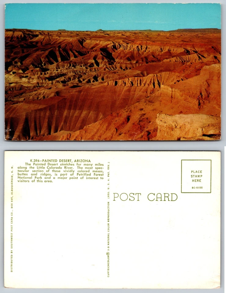 Painted Desert Arizona Landscape Postcard - Image 1 of 1