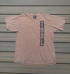 Vintage 90’s Tool Spiral Definition Faded Brown Concert T Shirt Giant Tag Men XL - Picture 1 of 13