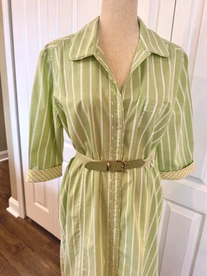 Old Navy, Size 1X, Shirt Dress, Button Up, Knee Length, 3/4 Sleeve, Cotton - Image 1 of 4