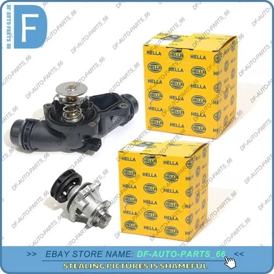Thermostat & water pump for BMW E38 E39 E46 E53 E60 E61 E65 E66 E83 E85 Z3 - Image 1 of 4