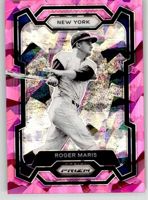 Roger Maris 2024 Panini Prizm Pink Ice Prizms 235 New York Yankees - Imagem 1 de 2