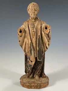 Fine Old Carved Wood Philippine Santo Statue of the Apostle Saint Peter - Picture 1 of 24