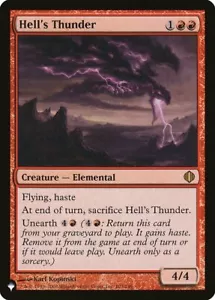 MTG-4x-Near Mint, Inglese-Hell's Thunder - The List-The List - Foto 1 di 1