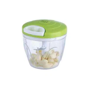 4.25 Cup Manual Mini Food Processor – 1L Pull Cord Chopper with 5 Blades - Picture 1 of 2