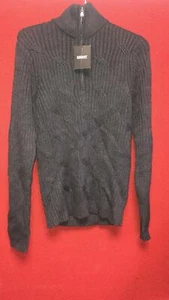 DKNY Long Sleeve 1/2 Zip Sweater Small Grey TD100 ZZ 08 - Picture 1 of 4